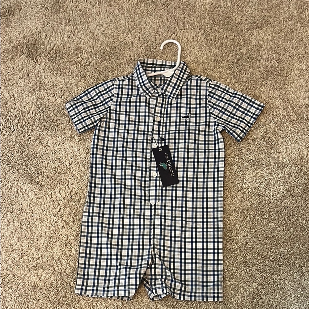 Plaid Short Sleeve Bodysuit